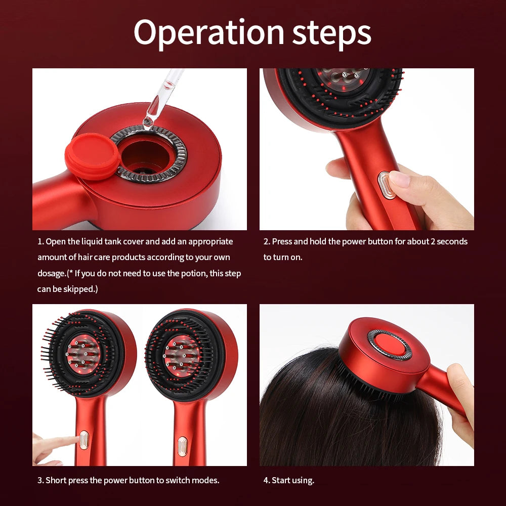 Cenvia™ Red Light Therapy Scalp Massaging Comb