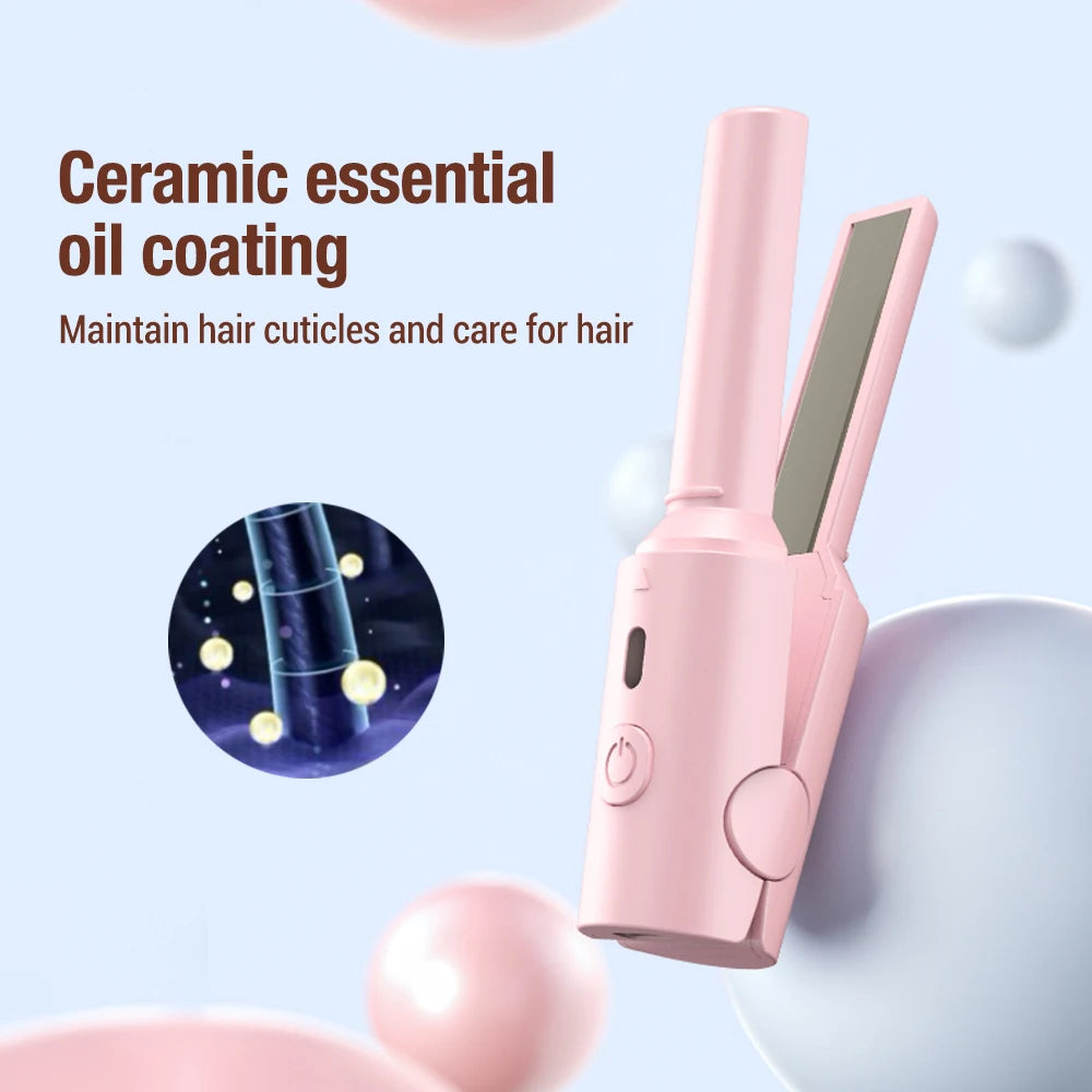 Cenvia™ Portable Hair straightener & Curler